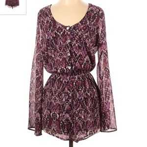 Show Me Your MuMu Purple Python Romper